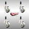 Service Caster 3 Inch 316SS Gray Polyurethane Swivel 1 Inch Expanding Stem Caster Set SCC SCC-SS316EX20S314-PPUB-1-4 - alternate 4